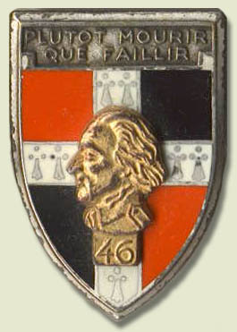 Image of the 46ème Régiment D' Infanterie insignia.