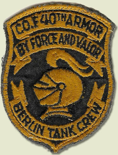 Image of the colored 40th Armor Insignia.