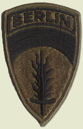 Image of the subdued Berlin Brigade Shoulder Sleeve Insignia.