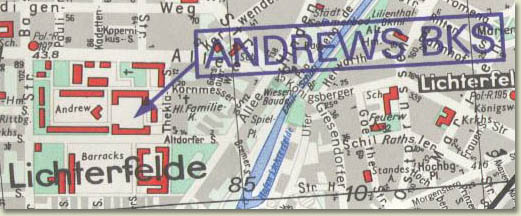 Map of Andrews Barracks.