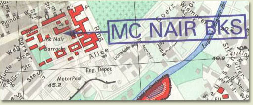 Map of Mc Nair Barracks.